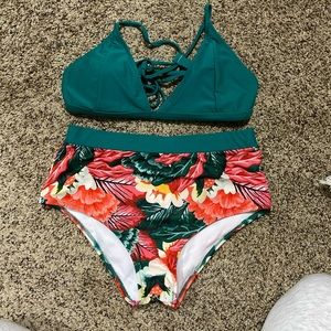 Two Piece High Waisted Bikini
